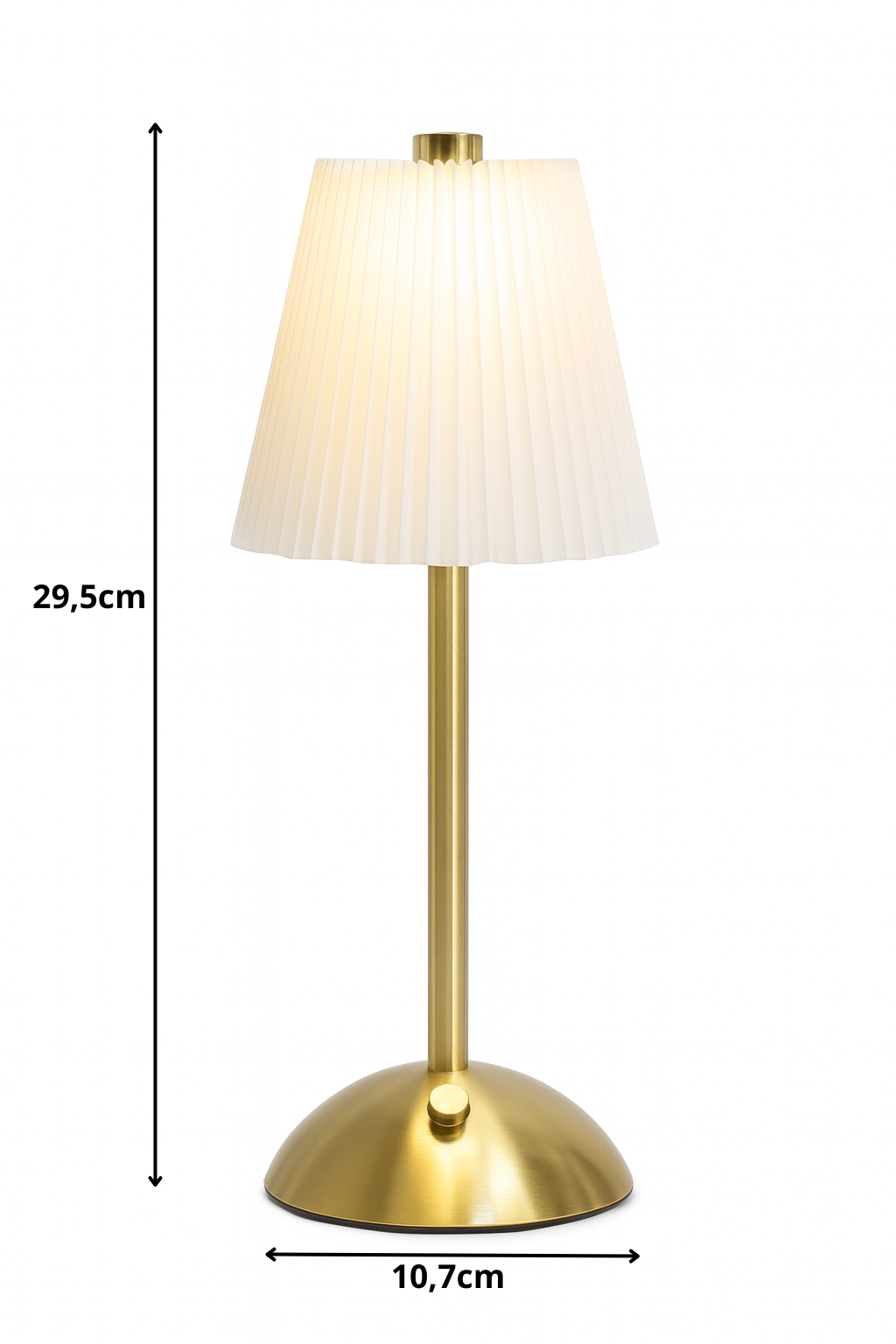 Lampe de Chevet avec abat-jour plissé