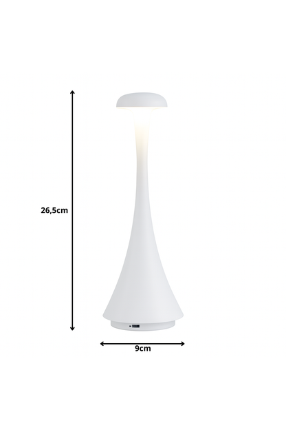 Lampe de Chevet avec forme conique et tête arrondie