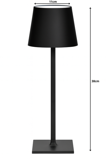 Lampe de Chevet à pied droit et abat-jour conique