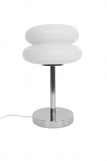 Lampe de Chevet avec diffuseur ovale et pied cylindrique