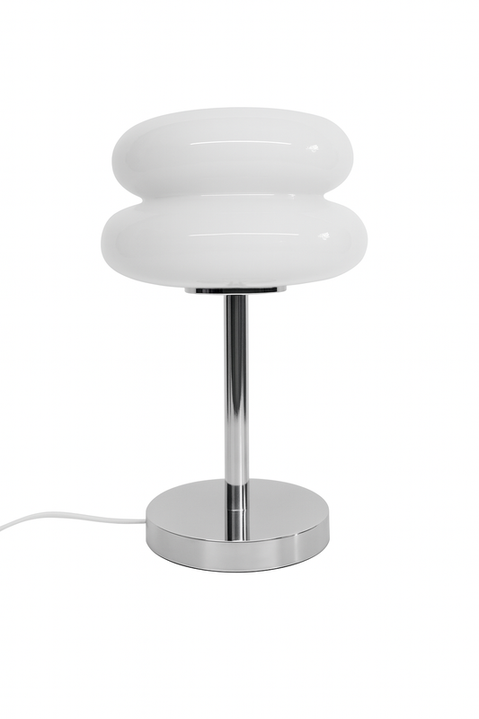 Lampe de Chevet avec diffuseur ovale et pied cylindrique