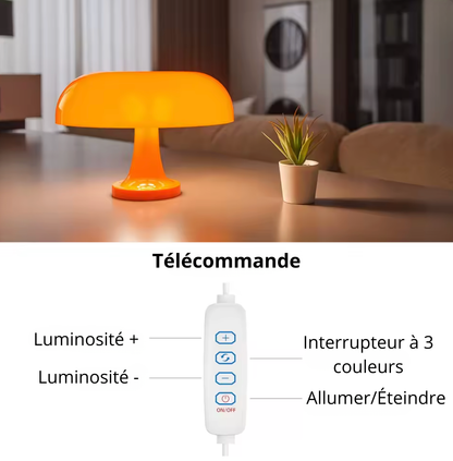 Lampe de Table Champignon Rétro